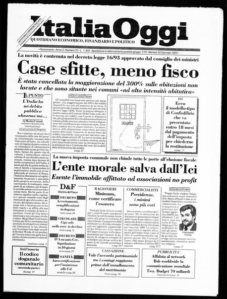 Italia oggi : quotidiano di economia finanza e politica